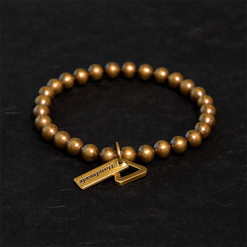 Buddha Stones Copper Beads Balance Bracelet - Brass(Wrist Circumference: 20-21cm) - image 0