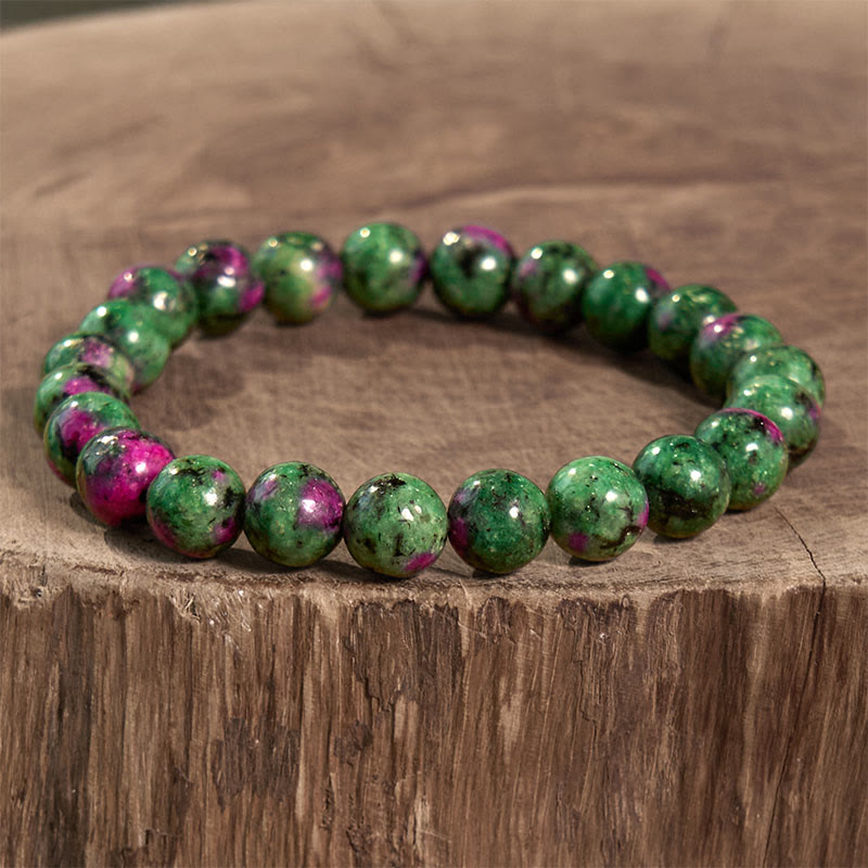 Buddha Stones Ruby Zoisite Connection Bracelet - image 1