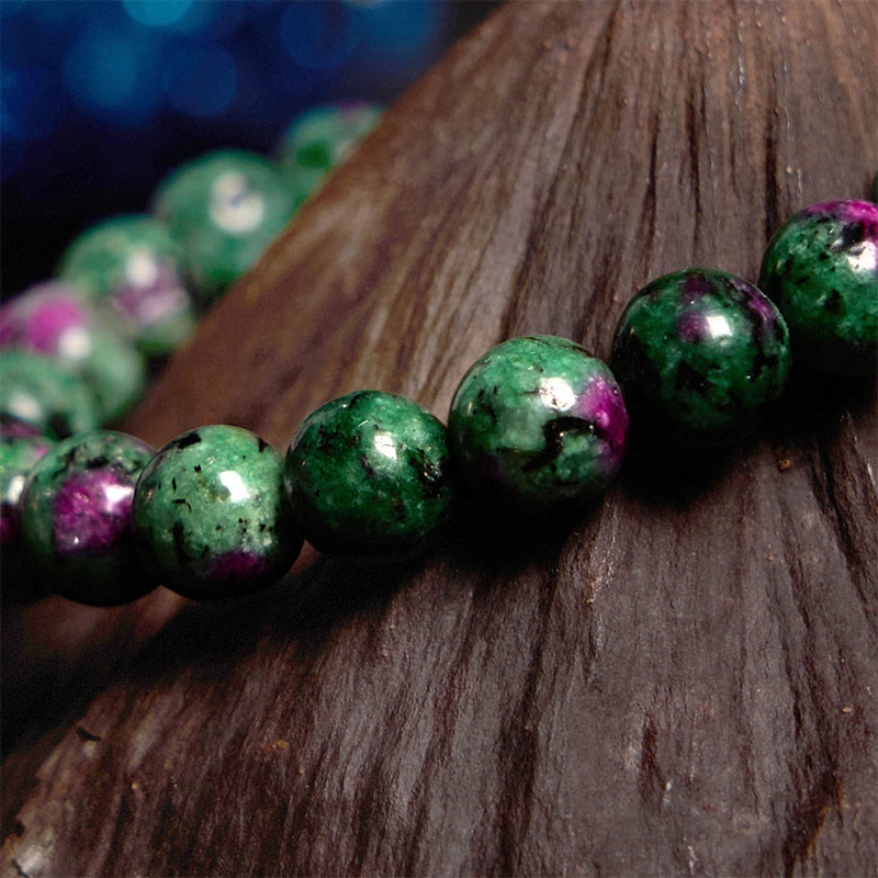 Buddha Stones Ruby Zoisite Connection Bracelet - image 2