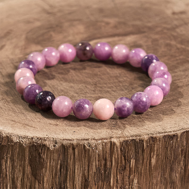 Buddha Stones Purple Mica Stone Positive Bracelet - image 2