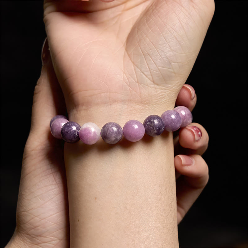 Buddha Stones Purple Mica Stone Positive Bracelet - image 11