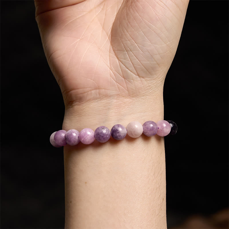 Buddha Stones Purple Mica Stone Positive Bracelet - image 4