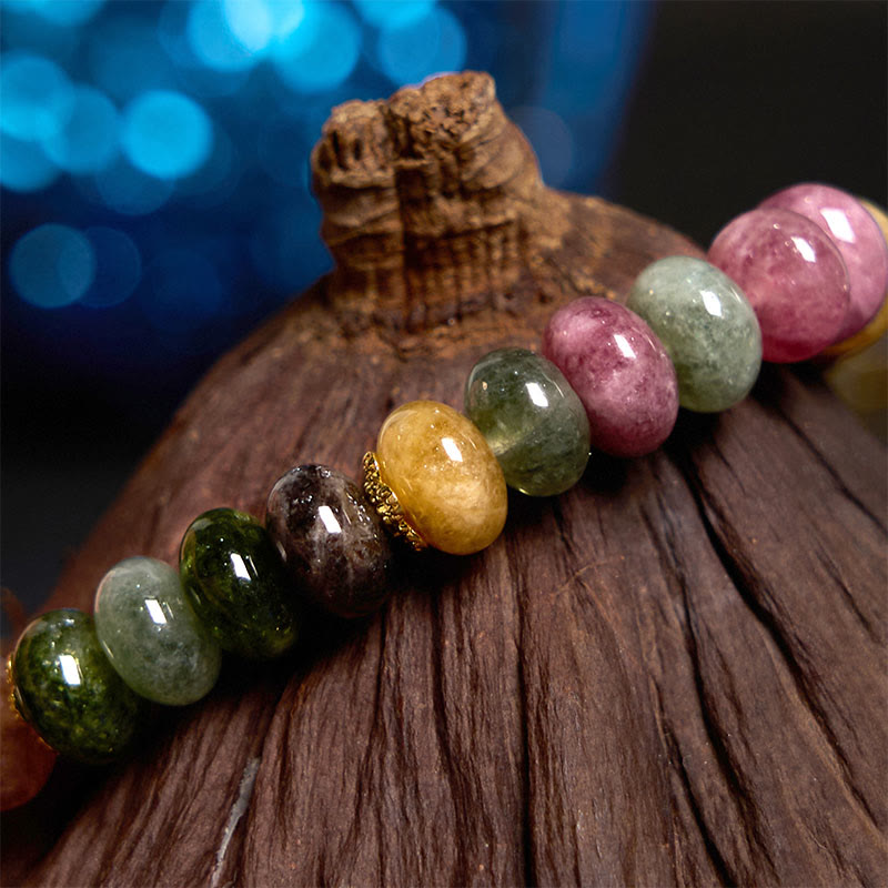 Buddha Stones Tourmaline Jade Safe And Well Love Bracelet - image 5