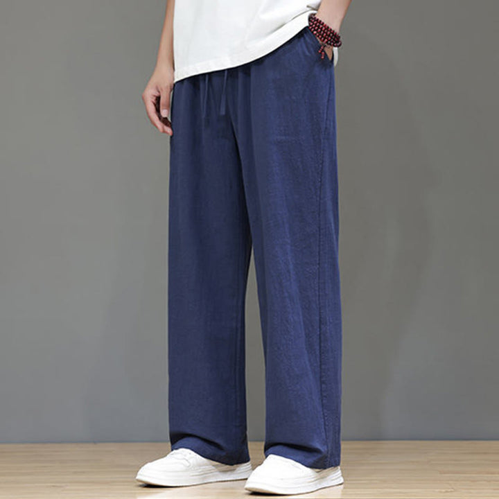 Buddha Stones Summer Men's Straight Leg Pants With Pockets - image 9