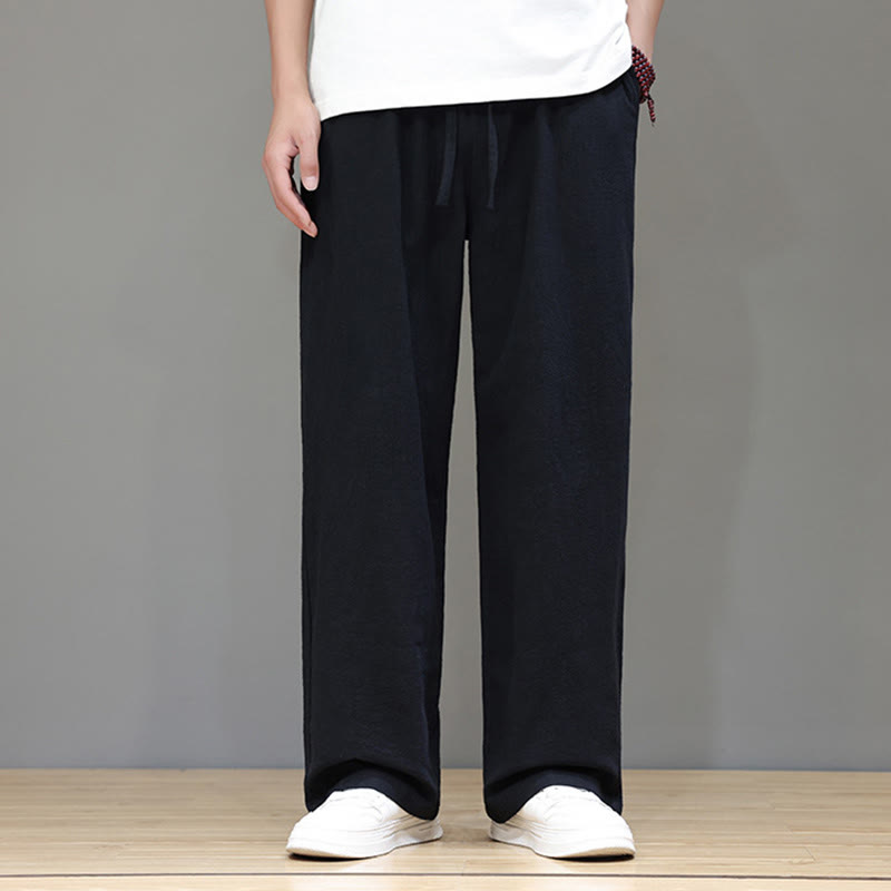 Buddha Stones Summer Men's Straight Leg Pants With Pockets - image 31