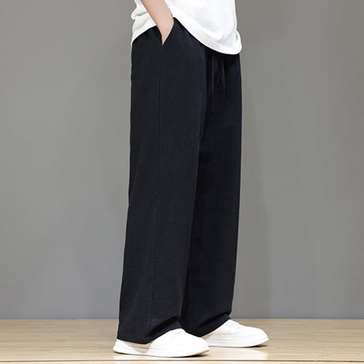 Buddha Stones Summer Men's Straight Leg Pants With Pockets - image 33