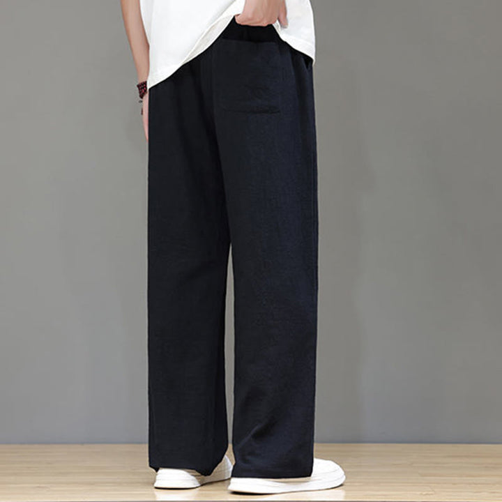 Buddha Stones Summer Men's Straight Leg Pants With Pockets - image 34