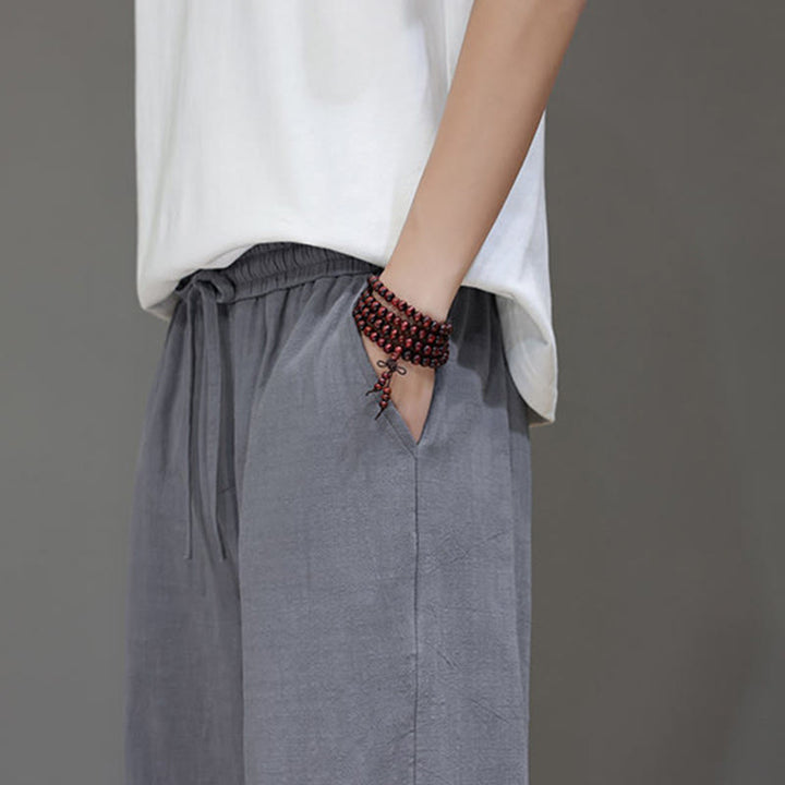 Buddha Stones Summer Men's Straight Leg Pants With Pockets - image 28