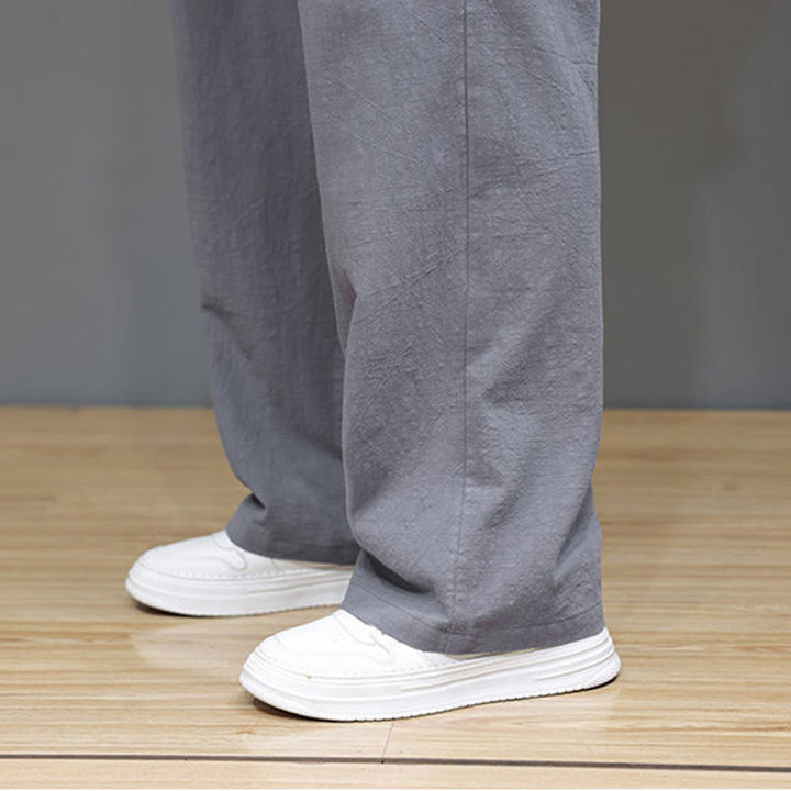 Buddha Stones Summer Men's Straight Leg Pants With Pockets - image 29