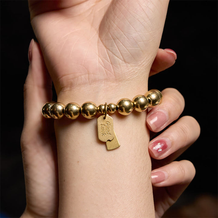 Buddha Stones Brass Copper Healing Bracelet - image 7