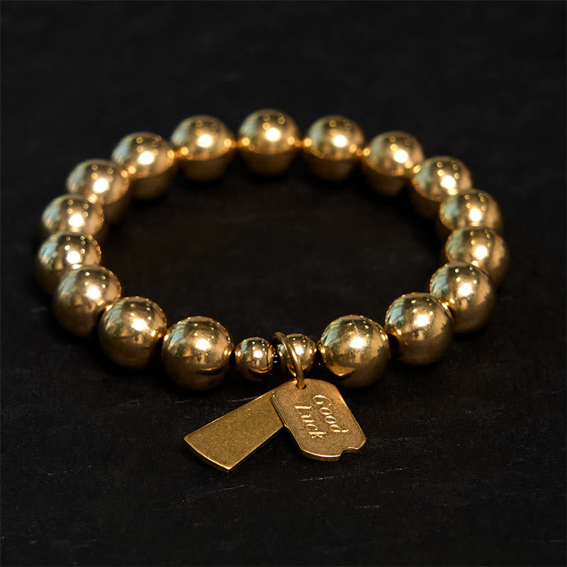Buddha Stones Brass Copper Healing Bracelet - Brass(Wrist Circumference: 20-21cm) - image 0
