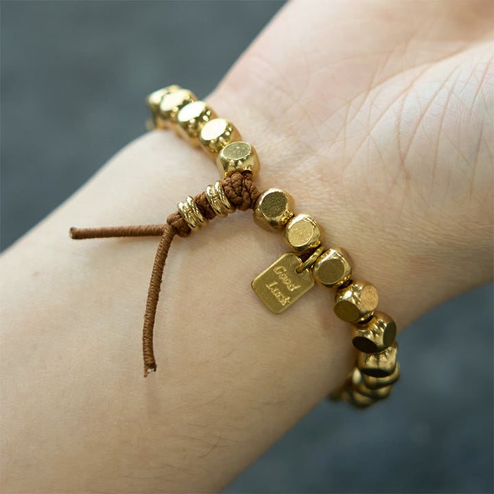 Buddha Stones Copper String Good Luck Self Care Bracelet - image 6