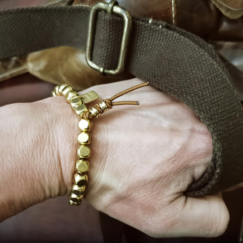 Buddha Stones Copper String Good Luck Self Care Bracelet - image 9