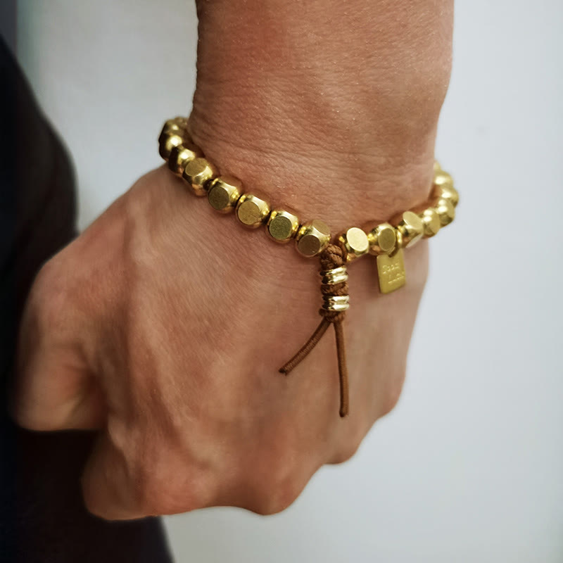 Buddha Stones Copper String Good Luck Self Care Bracelet - image 3