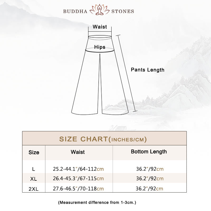 Buddha Stones 2Pcs Plain Design Zen Tai Chi Meditation Clothing Cotton Linen Top Pants Women's Set - image 6