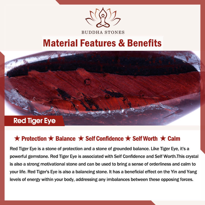 Buddha Stones Natural Tiger's Eye Obsidian Hematite Positive Powerful Bracelet - image 23