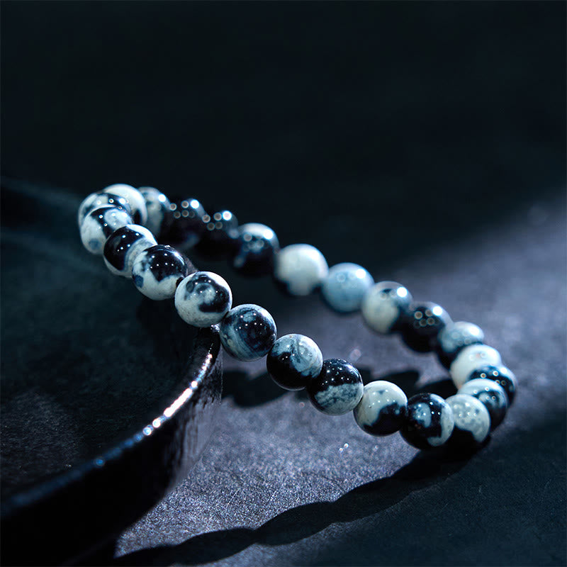Buddha Stones Orca Agate Protection Bracelet - image 7