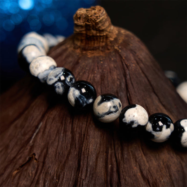 Buddha Stones Orca Agate Protection Bracelet - image 3