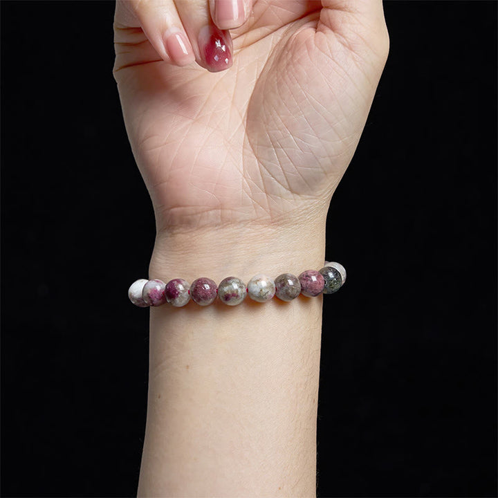 Buddha Stones Plum Blossom Tourmaline Balance Bracelet - image 4
