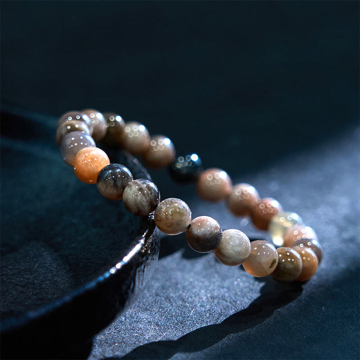 Buddha Stones Black Moonstone Soothing Bracelet - image 2