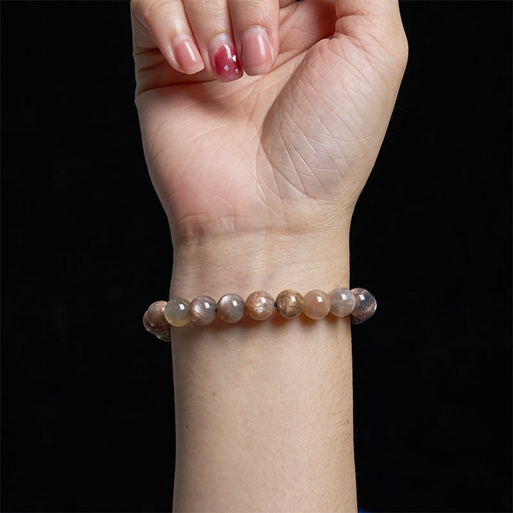 Buddha Stones Black Moonstone Soothing Bracelet - image 4