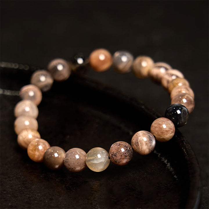 Buddha Stone Black Moonstone Soothing Bracelet - image 2