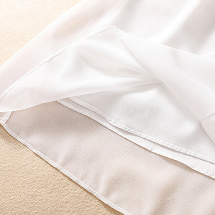 Buddha Stones Women's Flower Embroidery Frog-Button Shirt Dress Wide Leg Pants - image 20