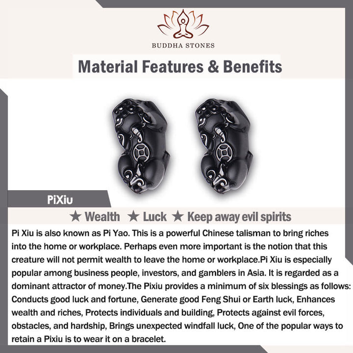 Buddha Stones Pi Xiu Carrying Fu Character Six True Words 'om Mani Padme Hum' Copper Brass Beads Wealth Bracelet Bangle - image 4