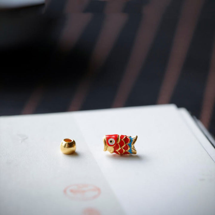 Buddha Stones Lazurite Koi Fish Positive Bracelet - image 5