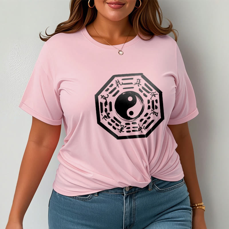 Buddha Stones Ba Gua Pattern Cotton Tee T-shirt - image 19