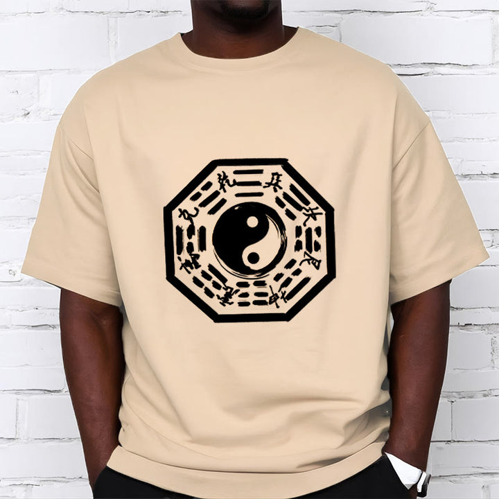 Buddha Stones Ba Gua Pattern Cotton Tee T-shirt - image 13