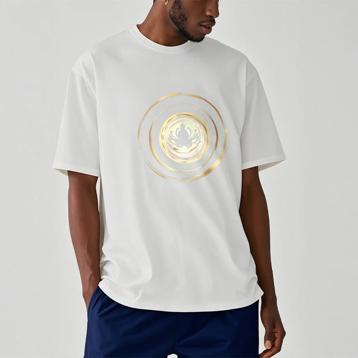 Buddha Stones Meditating Buddha Lotus Pattern Tee T-shirt - image 6