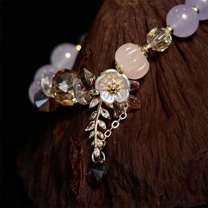 Buddha Stones Blue Crystal Amethyst Sun Stone Green Aventurine Healing Bracelet - image 28