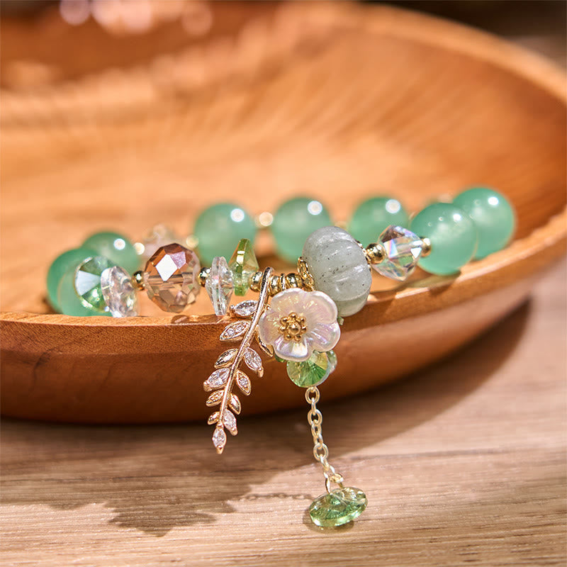Buddha Stones Blue Crystal Amethyst Sun Stone Green Aventurine Healing Bracelet - image 33