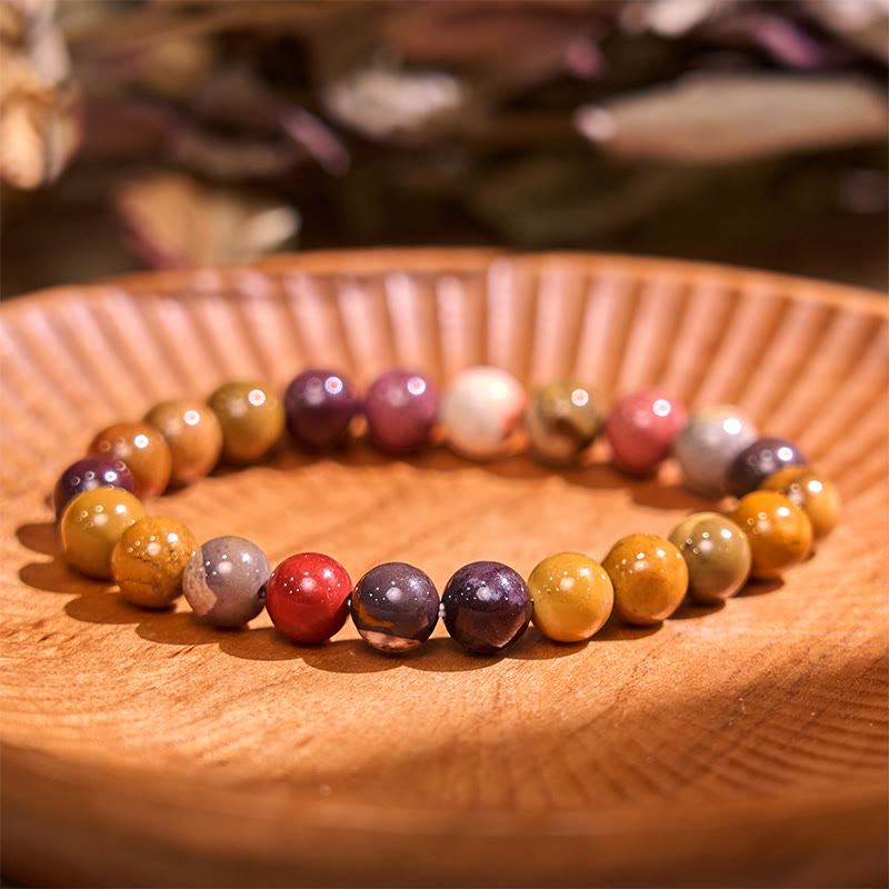Buddha Stone Mookaite Emotional Growth Bracelet - Mookaite(Wrist Circumference: 14-16cm) - image 0