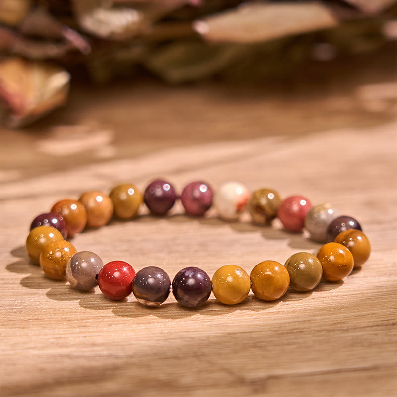 Buddha Stone Mookaite Emotional Growth Bracelet - image 2