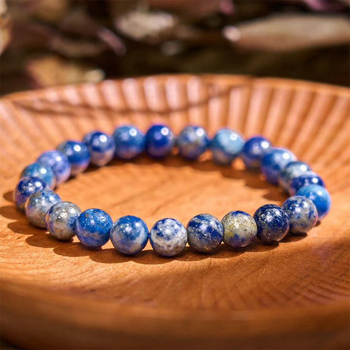 Buddha Stone Lazurite Lapis Lazuli Positive Balance Bracelet - Lazurite(Wrist Circumference: 14-16cm) - image 0