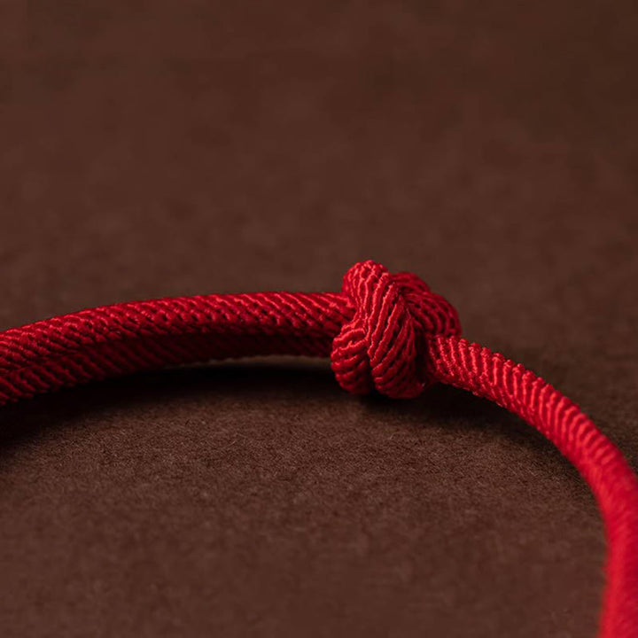 Buddha Stones Luck Jade String Rope Bracelet - image 2