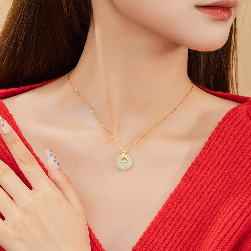 Buddha Stones Chinese Zodiac Hetian Jade 925 Sterling Silver Abundance Necklace Pendant - image 23