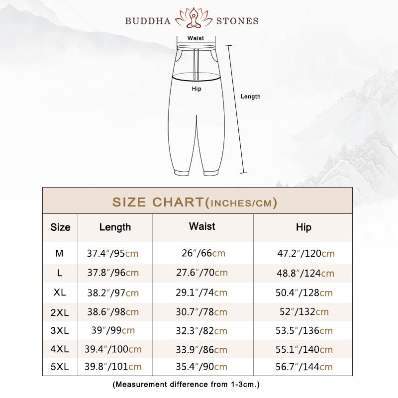 Buddha Stones Dragon Pattern Loose Men's Harem Pants With Pockets - image 5