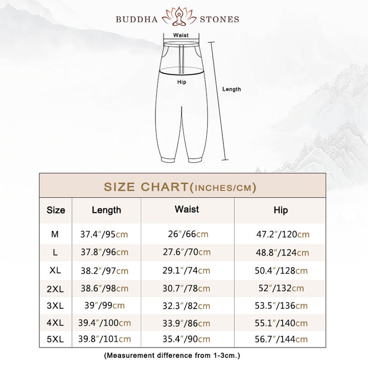 Buddha Stones Dragon Pattern Loose Men's Harem Pants With Pockets - image 5