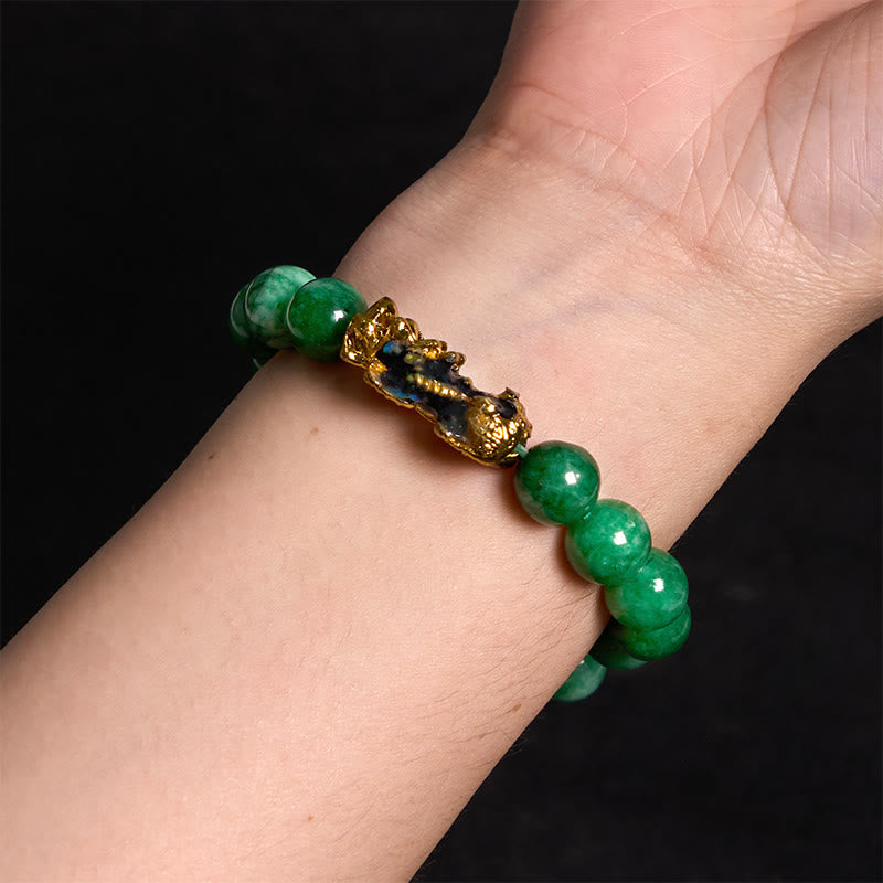 Buddha Stones FengShui PiXiu Jade Protection Bracelet - image 3