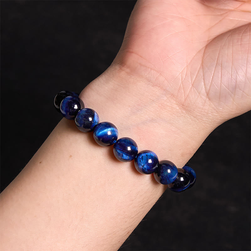 Buddha Stones Blue Tiger Eye Protection Bracelet - image 5