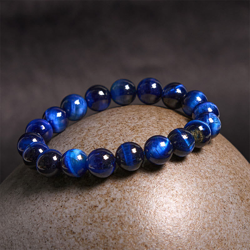Buddha Stones Blue Tiger Eye Protection Bracelet - image 4