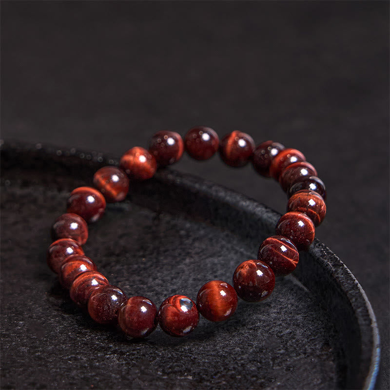 Buddha Stones Natural Tiger Eye Healing Bead Bracelet - image 1