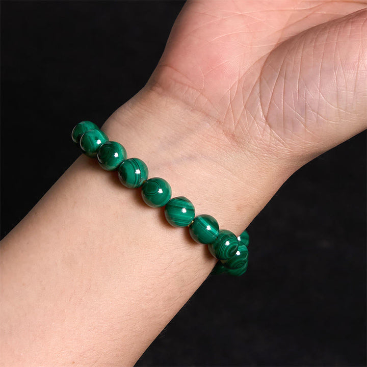 Buddha Stones Natural Malachite Protection Calmness Bracelet - image 12