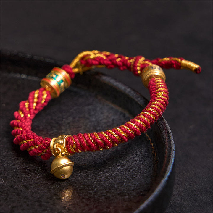 Buddha Stones Tibetan Om Mani Padme Hum Carved Zakiram Goddess of Wealth Charm Amulet Bracelet - image 11