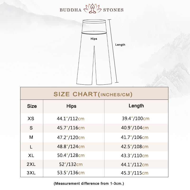 Buddha Stones Summer Unisex Elastic Waist Tai Chi Kung Fu Qigong Practice Cotton Breathable Pants With Pockets - image 5