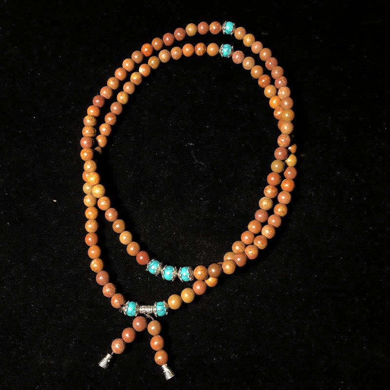 Buddha Stones 108 Mala Beads Bian Stone Healing Bracelet - image 1