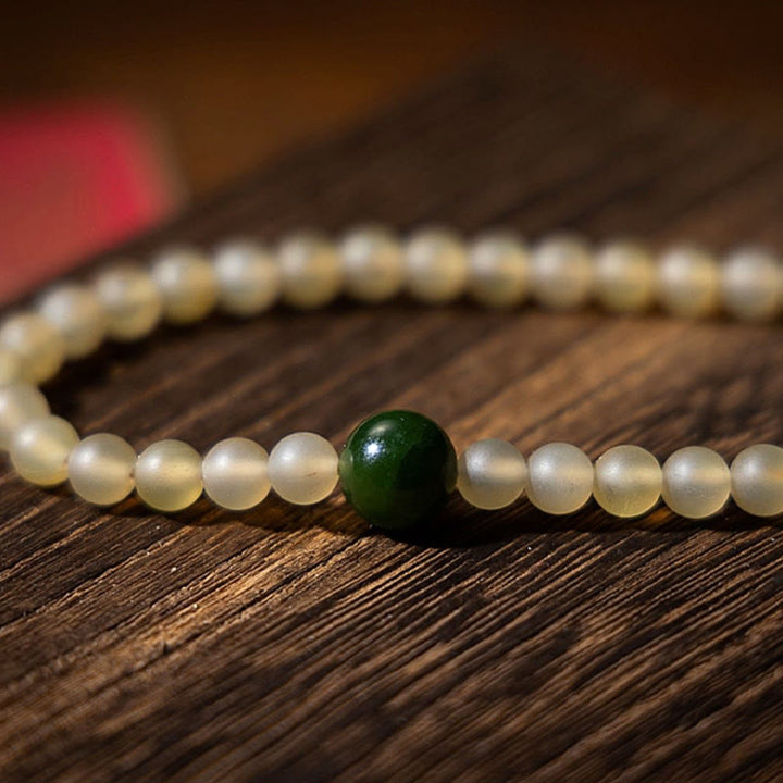 Buddha Stones Tibet 108 Mala Beads Chinese Zodiac Natal Buddha Natural Sheep Horn Wealth Bracelet - image 13